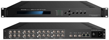 NDS3228B/NDS3224B 8/4合1 MPEG-2/H.264标清编码器